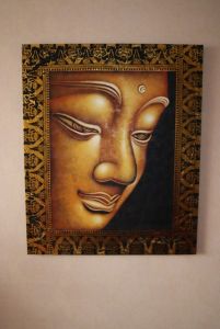 Картина "Взгляд Будды" холст, масло, 120х100